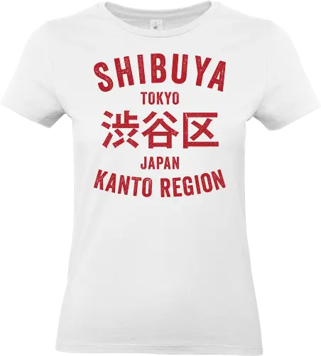 Shibuya Kanto region - anime, manga, japan, japanese art, retro, vintage - Standard T-Shirt (Frauen)