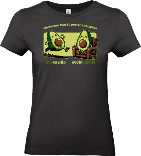 Avocado Tired Exercise - Exercise, avocado, food, run, fun, funny, happy, adorable, pun, vegan, guacamole, cardio, tired, lazy - Standard T-Shirt (Frauen)