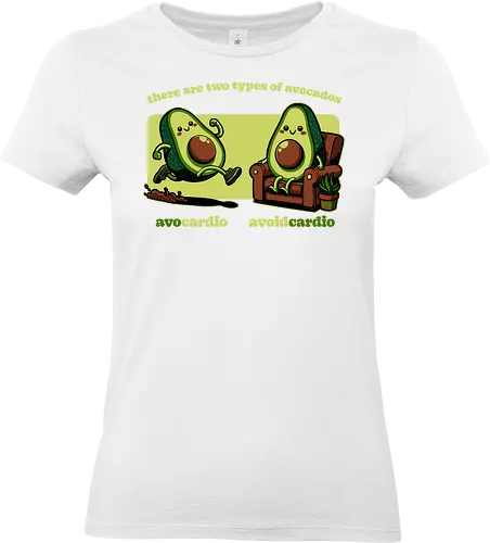Avocado Tired Exercise - Exercise, avocado, food, run, fun, funny, happy, adorable, pun, vegan, guacamole, cardio, tired, lazy - Standard T-Shirt (Frauen)