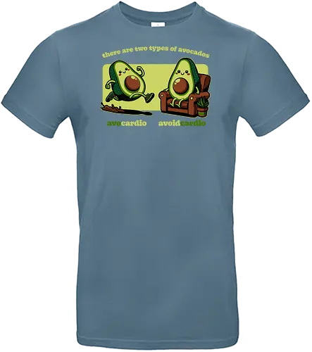 Avocado Tired Exercise - Exercise, avocado, food, run, fun, funny, happy, adorable, pun, vegan, guacamole, cardio, tired, lazy - Standard T-Shirt