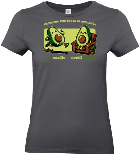 Avocado Tired Exercise - Exercise, avocado, food, run, fun, funny, happy, adorable, pun, vegan, guacamole, cardio, tired, lazy - Standard T-Shirt (Frauen)