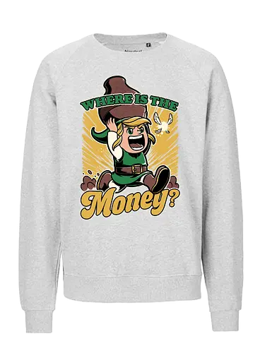Game Elf Money - Fairy, Money, Fun, Funny, Elf, Video Game, Game, Rpg, Adventure, Fantasy, Jar, classic - Fairtrade Sweatshirt