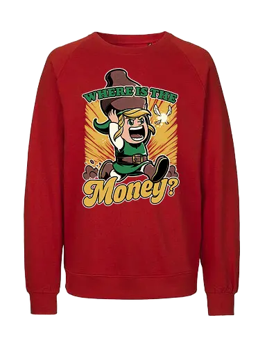Game Elf Money - Fairy, Money, Fun, Funny, Elf, Video Game, Game, Rpg, Adventure, Fantasy, Jar, classic - Fairtrade Sweatshirt