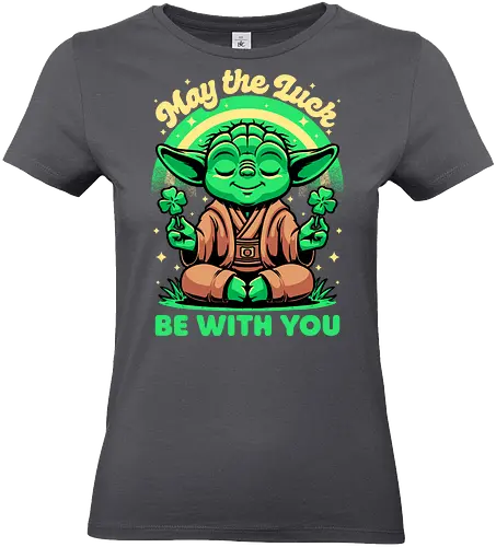 Master Luck Force  - Master, Cereal, Lucky, Good Luck, Luck, Saint Patrick's Day, St Patricks Day, Clover, Four Leaf Clover, Space, Vintage, Retro, Retro Vintage, Classic, Movie, Movies - Standard T-Shirt (Frauen)