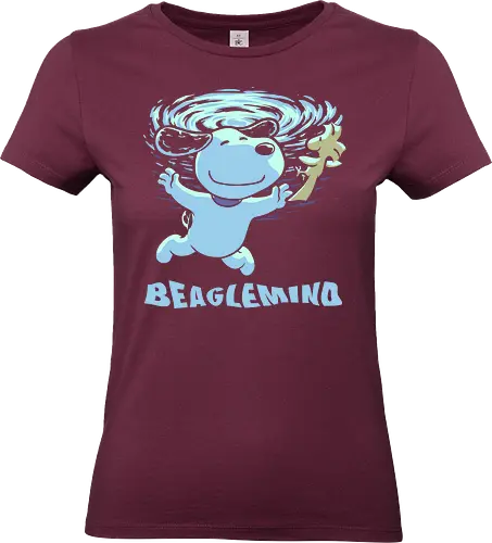 Nevermind Beagle Music - music, album cover, grunge, rock and roll, comic, dog, pet, pool, bird, beagle, nevermind - Standard T-Shirt (Frauen)