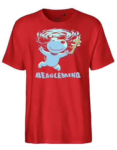 Nevermind Beagle Music - music, album cover, grunge, rock and roll, comic, dog, pet, pool, bird, beagle, nevermind - Fairtrade T-Shirt