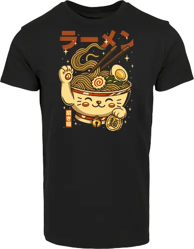 Süße Glückskatze Ramen