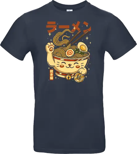 Süße Glückskatze Ramen