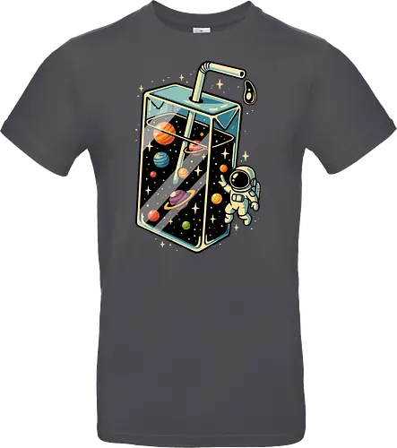 Weltraumsaft - Astronaut, Saft, Sommer, lustig, Essen, Weltraum, Universum, Kosmos, Astronomie, trippig, abstrakt, ästhetisch, Illustration, Planeten, Mond, cool, lm2kone - Standard T-Shirt