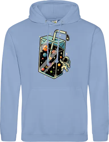 Weltraumsaft - Astronaut, Saft, Sommer, lustig, Essen, Weltraum, Universum, Kosmos, Astronomie, trippig, abstrakt, ästhetisch, Illustration, Planeten, Mond, cool, lm2kone - Standard Hoodie