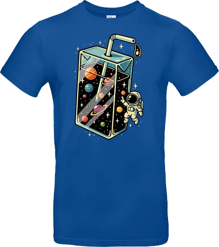 Weltraumsaft - Astronaut, Saft, Sommer, lustig, Essen, Weltraum, Universum, Kosmos, Astronomie, trippig, abstrakt, ästhetisch, Illustration, Planeten, Mond, cool, lm2kone - Standard T-Shirt