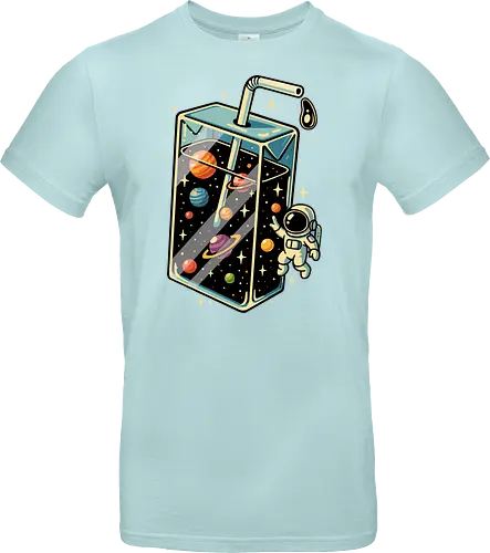 Weltraumsaft - Astronaut, Saft, Sommer, lustig, Essen, Weltraum, Universum, Kosmos, Astronomie, trippig, abstrakt, ästhetisch, Illustration, Planeten, Mond, cool, lm2kone - Standard T-Shirt