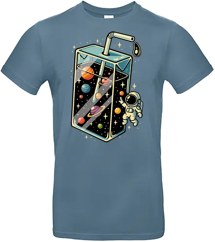 Weltraumsaft - Astronaut, Saft, Sommer, lustig, Essen, Weltraum, Universum, Kosmos, Astronomie, trippig, abstrakt, ästhetisch, Illustration, Planeten, Mond, cool, lm2kone - Standard T-Shirt