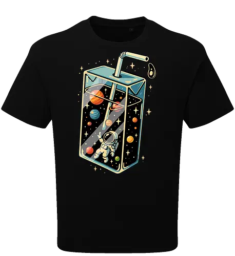 Astronaut im Weltraumsaft