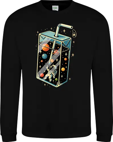 Astronaut im Weltraumsaft