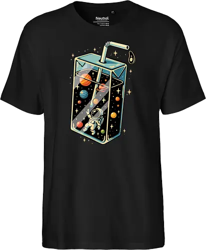 Astronaut im Weltraumsaft
