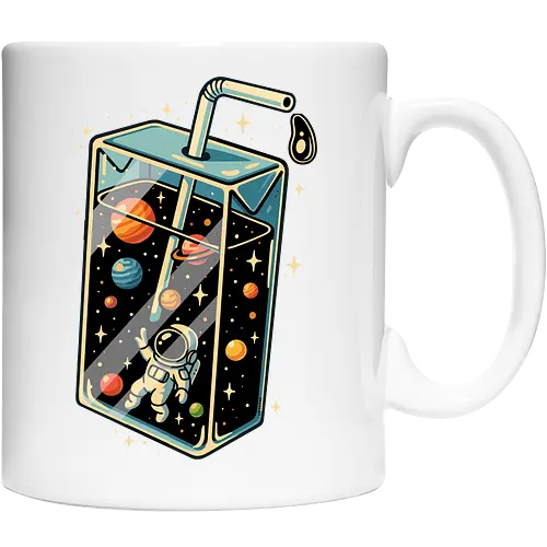 Astronaut im Weltraumsaft