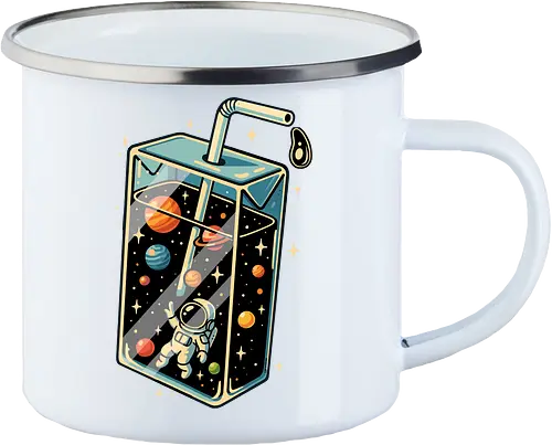 Astronaut im Weltraumsaft