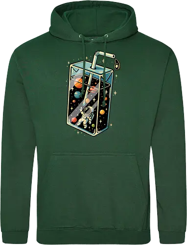 Astronaut im Weltraumsaft
