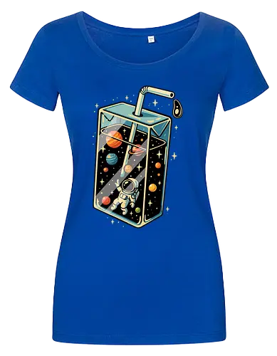 Astronaut im Weltraumsaft