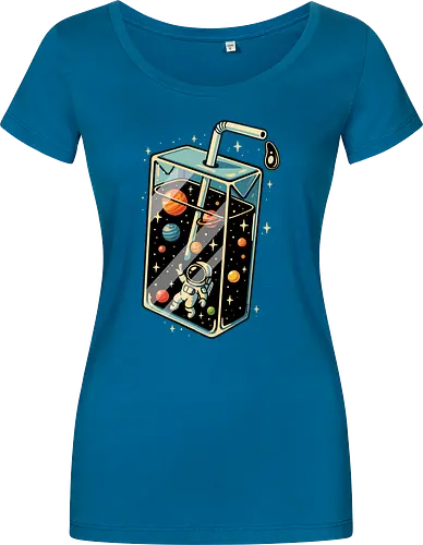 Astronaut im Weltraumsaft
