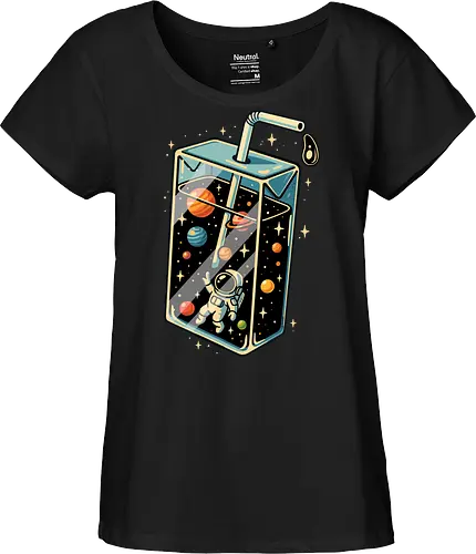 Astronaut im Weltraumsaft