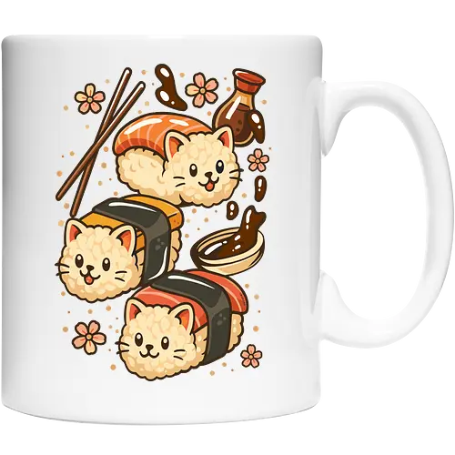 Süße Sushi-Katzen