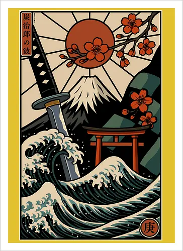 Die Große Welle von Tanjiro
