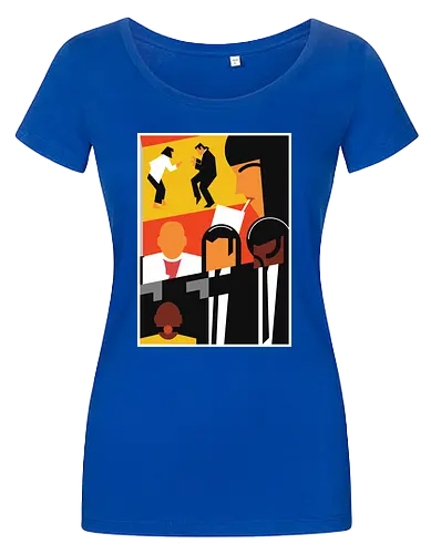 Epic Pulp  - Retro, 90s, ezekiel, geek, john travolta, nostalgia, samuel l jackson, tarantino, uma thurman, vincent vega, vintage, winnfield, movie - Damen T-Shirt