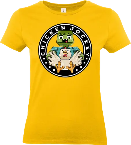 chicken cube lover  - chickenjockey, cube, pixel, 3d, sticker, zombie, angry, bird, love, cartoon, kids, child, game, play, playground - Standard T-Shirt (Frauen)