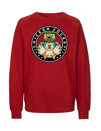 chicken cube lover  - chickenjockey, cube, pixel, 3d, sticker, zombie, angry, bird, love, cartoon, kids, child, game, play, playground - Fairtrade Sweatshirt