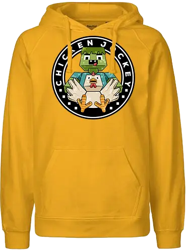 chicken cube lover  - chickenjockey, cube, pixel, 3d, sticker, zombie, angry, bird, love, cartoon, kids, child, game, play, playground - Fairtrade Hoodie