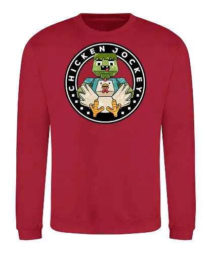 chicken cube lover  - chickenjockey, cube, pixel, 3d, sticker, zombie, angry, bird, love, cartoon, kids, child, game, play, playground - Sweatshirt