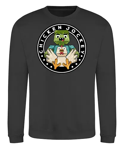 chicken cube lover  - chickenjockey, cube, pixel, 3d, sticker, zombie, angry, bird, love, cartoon, kids, child, game, play, playground - Sweatshirt