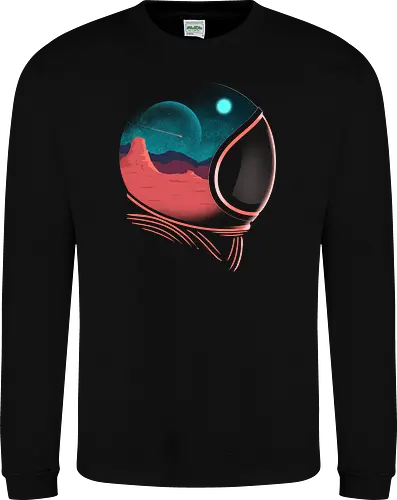 Space Adventure  - space, astronaut, astronomy, galaxy, mars, moon, outerspace, planets, rbrow, rocket, sci fi, science, spaceship, sun, universe - Sweatshirt