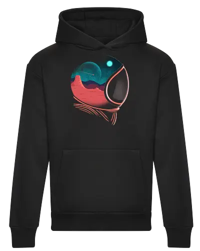 Space Adventure  - space, astronaut, astronomy, galaxy, mars, moon, outerspace, planets, rbrow, rocket, sci fi, science, spaceship, sun, universe - Heavyweight Hoodie