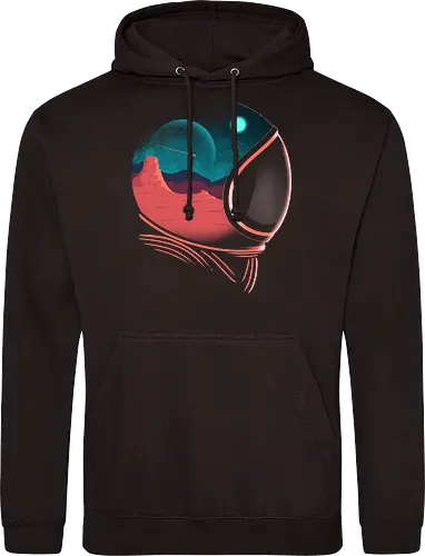 Space Adventure  - space, astronaut, astronomy, galaxy, mars, moon, outerspace, planets, rbrow, rocket, sci fi, science, spaceship, sun, universe - Standard Hoodie