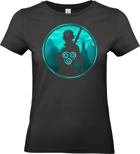 Master of air - anime, aang, earth kingdom, fire nation, firebender, katara, korra, legend of korra, sokka, the last airbender, toph, water tribe, waterbender, zuko, Bender - Standard T-Shirt (Frauen)