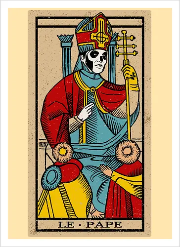Le Pape Emeritus Tarot Card