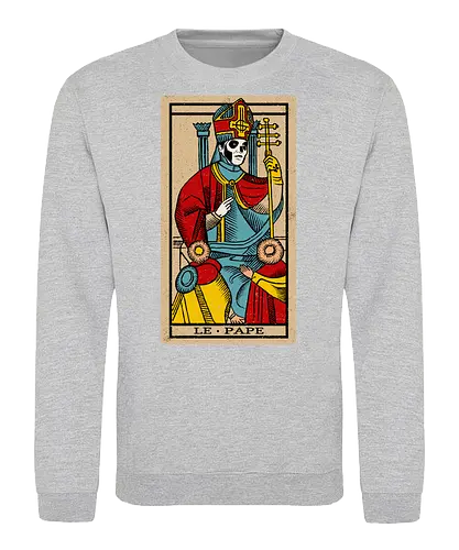 Le Pape Emeritus Tarot Card - ghost, clergy, dark, goth, halloween, heavy metal, macabre, metal, music, papa, satanic, swedish, tarot, tarot card, rock band - Sweatshirt