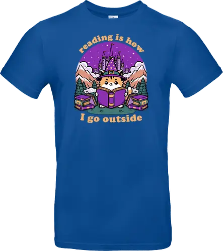 Magical Journey Cat - Geek, Inside, Castle, Read, Reading, Cat, Pet, Magic, Magical, Book, Books, Bookworm, Book Club, library, Fantasy, Adventure, Nerd - Standard T-Shirt