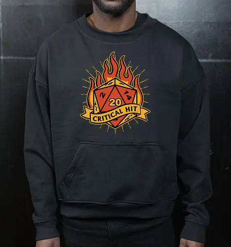 RPG Fire Dice Tattoo 