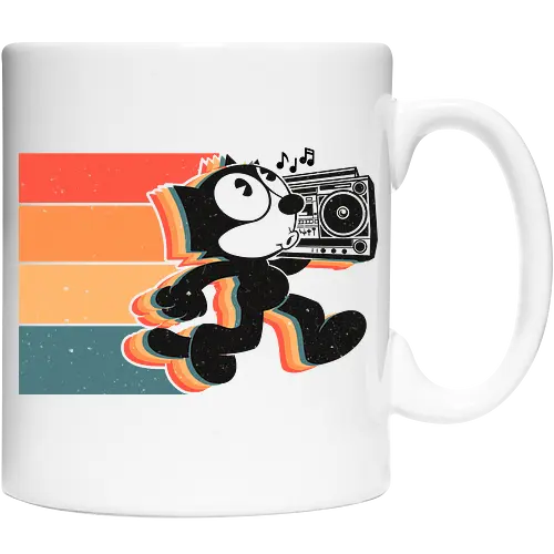 Retro Groove Cat