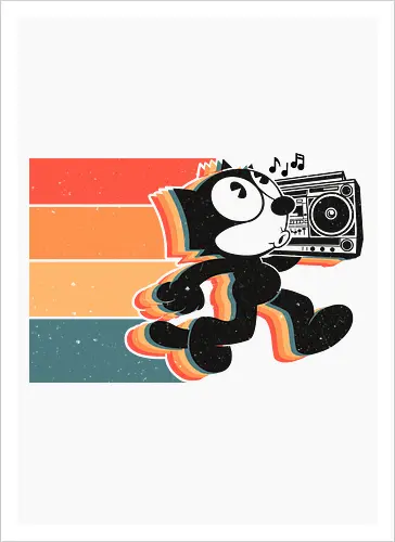 Retro Groove Cat