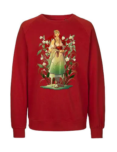 Genmaicha - Roasted Rice Tea - tee, genmaicha, grüner tee, grüntee, slime girl, character - Fairtrade Sweatshirt
