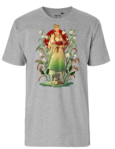Genmaicha - Roasted Rice Tea - tee, genmaicha, grüner tee, grüntee, slime girl, character - Fairtrade T-Shirt