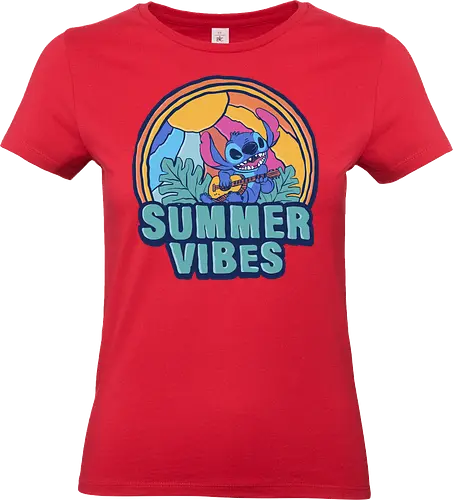 alien summer vibes - alien, coffee, aloha, monster, experiment, music, floral, ornament, flower, surfer, vintage, movie, cartoon, kids, drawing, wave, vacation, holiday - Standard T-Shirt (Frauen)