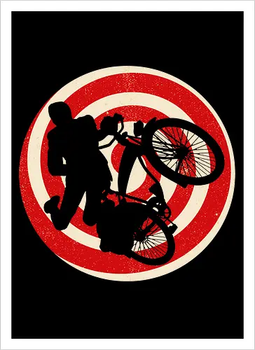 Pee Wee Herman On His Bike 