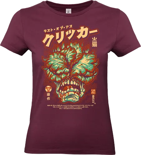 Click Click Madafaka - cute, tv series, clicker, chibi, cartoon, gamer, japanese, retro, comic, zombie, horror, infected, fungi, apocalypse, mushroom, fungus, vintage japan, gaming, pop art, ellie, joel, Last, tlou - Standard T-Shirt (Frauen)
