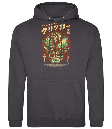Click Click Madafaka - cute, tv series, clicker, chibi, cartoon, gamer, japanese, retro, comic, zombie, horror, infected, fungi, apocalypse, mushroom, fungus, vintage japan, gaming, pop art, ellie, joel, Last, tlou - Standard Hoodie